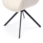 Carnaby Dining Armchair Turning Leg, rich tweed, antique white Esszimmerstuhl drehbar – Bild 4