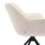Carnaby Dining Armchair Turning Leg, rich tweed, antique white Esszimmerstuhl drehbar – Bild 6
