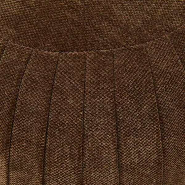 Paris Footstool, Vintage Jaquard Grime Brown, Fußhocker braun – Bild 4