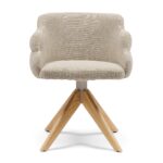 Burlington Swivel Dining Armchair, Mountain Weave, Dune Sand, Esszimmerstuhl