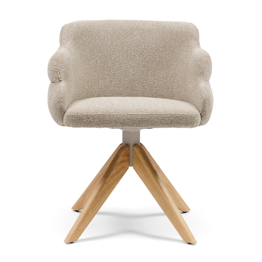 9FA9C2514F23800E0AD07E77D2E0563D3730379B Burlington Swivel Dining Armchair, Mountain Weave, Dune Sand, Esszimmerstuhl â Bild 1