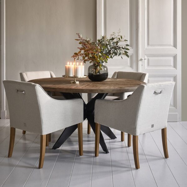 Savile Row Dining Armchair, Flanders Flax, Esszimmerstuhl – Bild 3