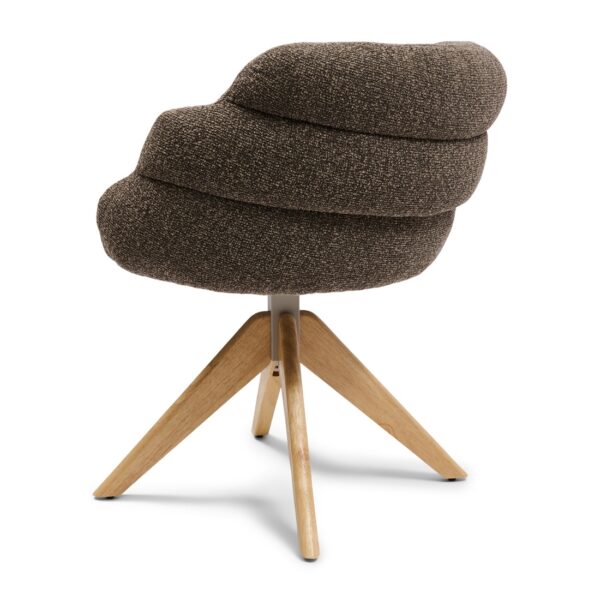 Burlington Swivel Dining Armchair, Mountain Weave Lush Brown, Esszimmerstuhl – Bild 2