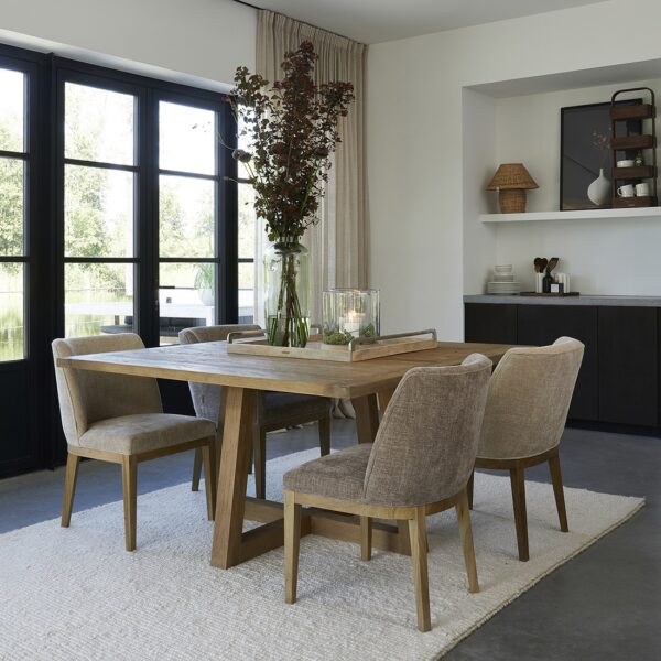 Whistler Dining Armchair, Montmartre Weave Warm Mushroom, Esszimmerstuhl – Bild 9