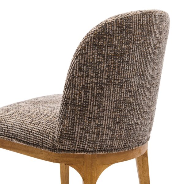 Rozzano Dining Chair, Tweed, Sepia Brown, Esszimmerstuhl – Bild 6