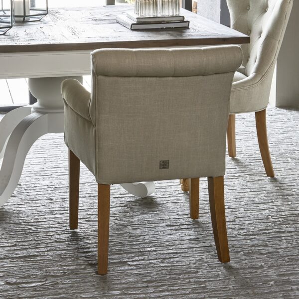 La Scala Dining Armchair, Linen Flax, Esszimmerstuhl – Bild 3