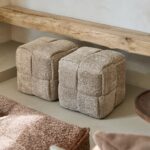 Qbic Stool 40x45, Manhattan Weave Soft Walnut, Fußhocker braun – Bild 3