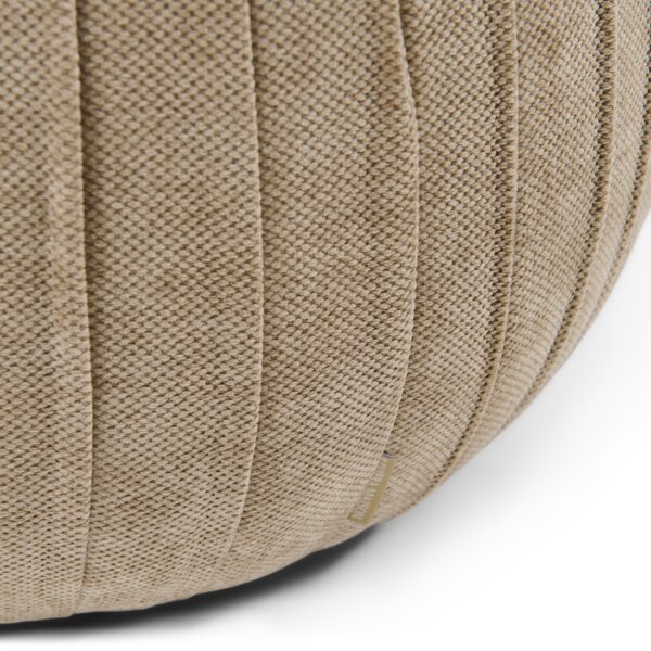 Paris Footstool, Vintage Jaquard Mild Cashmere, Fußhocker beige – Bild 6