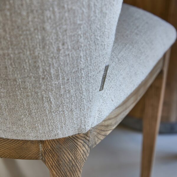 Savoy Dining Chair, Rich Tweed Antique White, Esszimmerstuhl – Bild 2