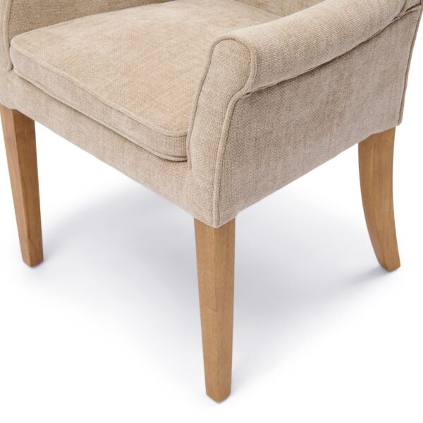 La Scala Dining Armchair, Montmartre Weave Natural Linen, Esszimmerstuhl – Bild 5