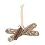 Rustic Rattan Skies Ornament, Weihnachtsbaumschmuck