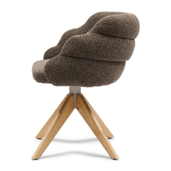 Burlington Swivel Dining Armchair, Mountain Weave Lush Brown, Esszimmerstuhl – Bild 5
