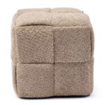 Qbic Stool 40x45, Manhattan Weave Soft Walnut, Fußhocker braun