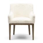 Whistler Dining Armchair, Faux Fur Snow, Esszimmerstuhl