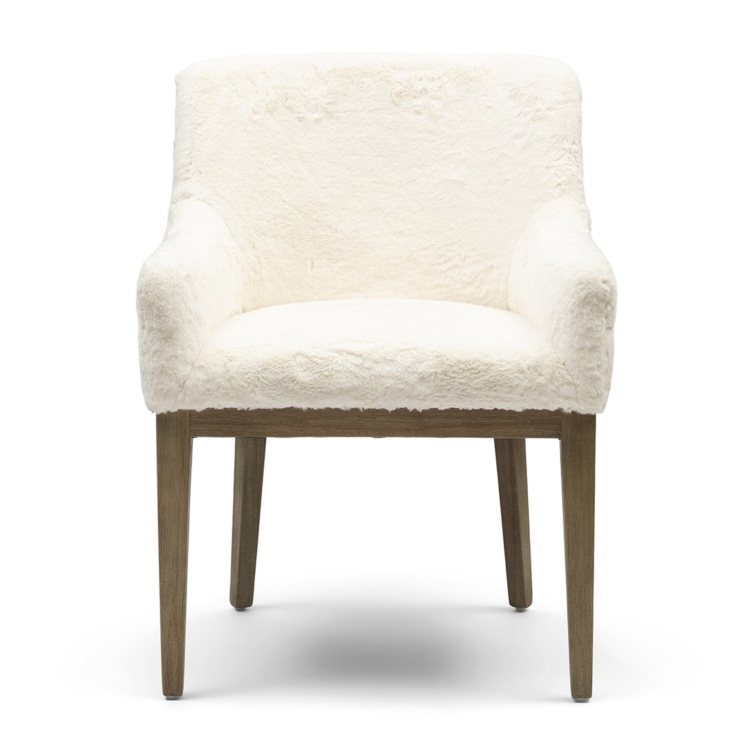 EC1D0592ABA47285605A227C6B44A4152C1D16F2 Whistler Dining Armchair, Faux Fur Snow, Esszimmerstuhl â Bild 1