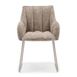 High Line Park Dining Armchair, Tweed, Liver Grey, Esszimmerstuhl