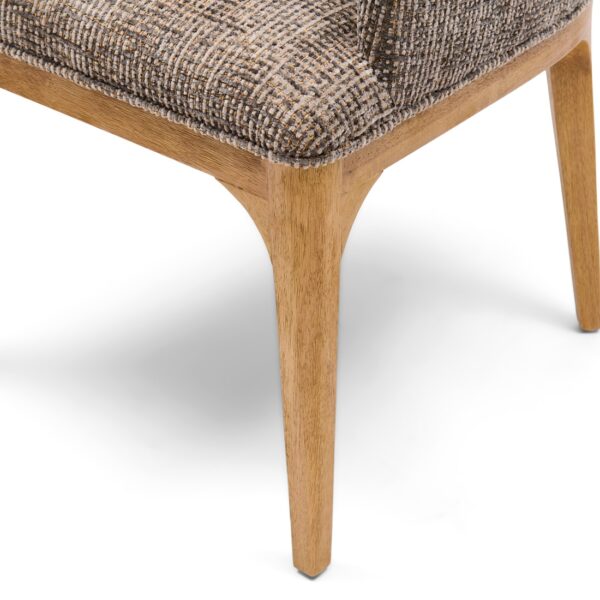 Rozzano Dining Armchair, Tweed, Sepia Brown, Esszimmerstuhl – Bild 4