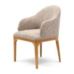 Rozzano Dining Armchair, Tweed, Liver Grey, Esszimmerstuhl â Bild 6