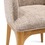 Rozzano Dining Armchair, Tweed, Liver Grey, Esszimmerstuhl â Bild 3