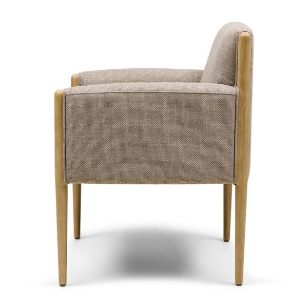 Le Mans Dining Armchair, Structured Weave, Classic Taupe, Esszimmerstuhl – Bild 3