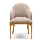 Rozzano Dining Armchair, Tweed, Liver Grey, Esszimmerstuhl