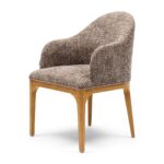 Rozzano Dining Armchair, Tweed, Sepia Brown, Esszimmerstuhl – Bild 6