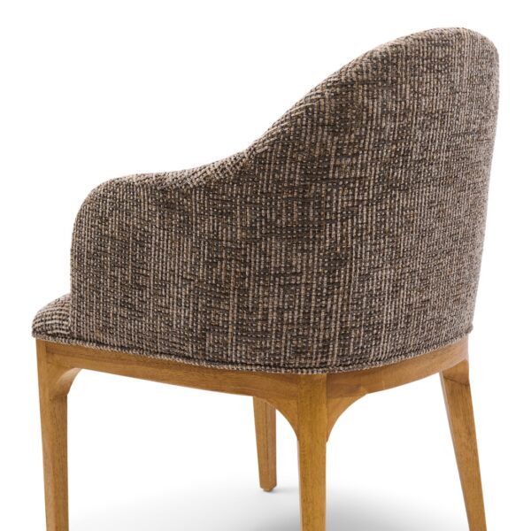 Rozzano Dining Armchair, Tweed, Sepia Brown, Esszimmerstuhl – Bild 2