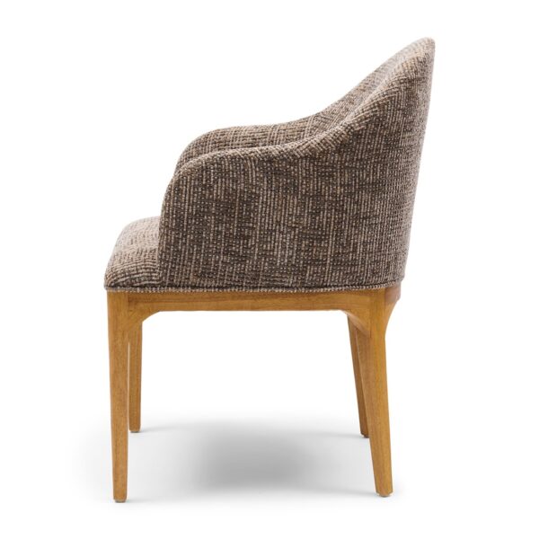 Rozzano Dining Armchair, Tweed, Sepia Brown, Esszimmerstuhl – Bild 5