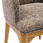 Rozzano Dining Armchair, Tweed, Sepia Brown, Esszimmerstuhl – Bild 3