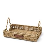 Rustic Rattan Christmas Tree Mini Tray - Tablett